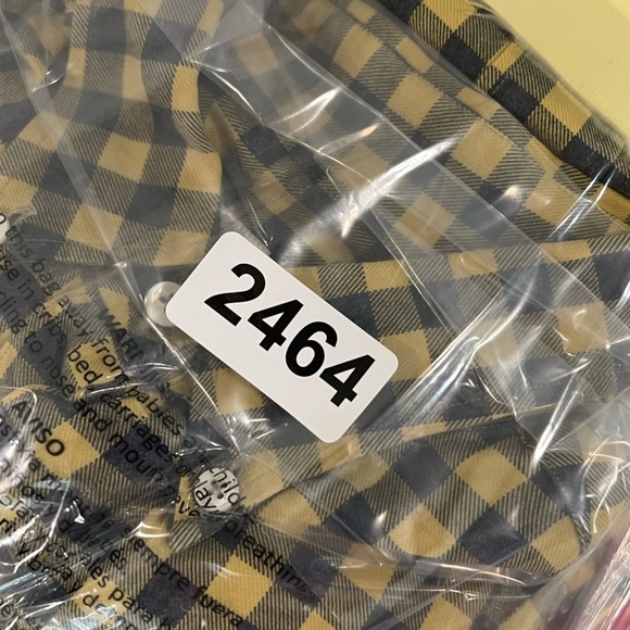 Lorenzini Made in Italy Size Large Green Gingham Cotton Twill Designer Shirt C21 - Picture 13 of 13